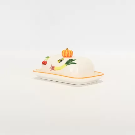 Pastoral Embossed Butter Dish