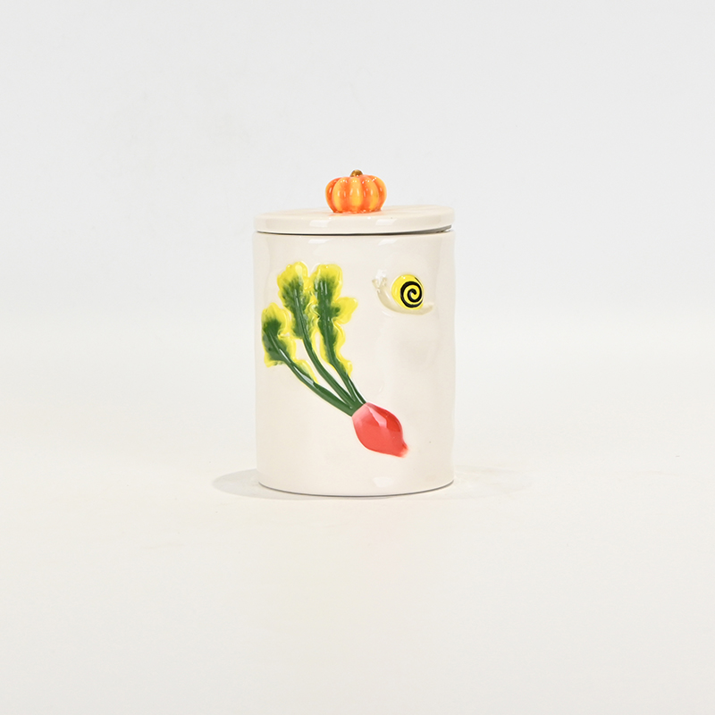 Pastoral Embossed Jar