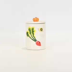 Pastoral Embossed Jar