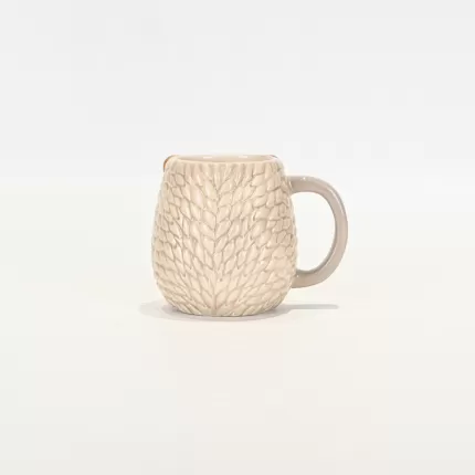 Apple Hedgehog Mug - grey