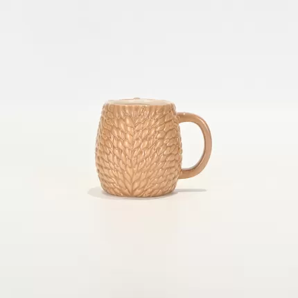Apple Hedgehog Mug - brown