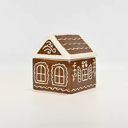 Caramel Biscuit House Jar