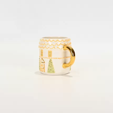 White Gold Romantic House Mug