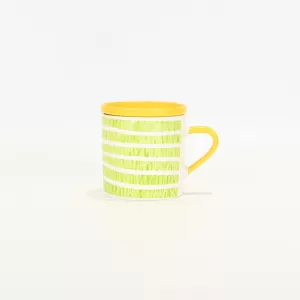Green Tree Pattern Mug with Lid