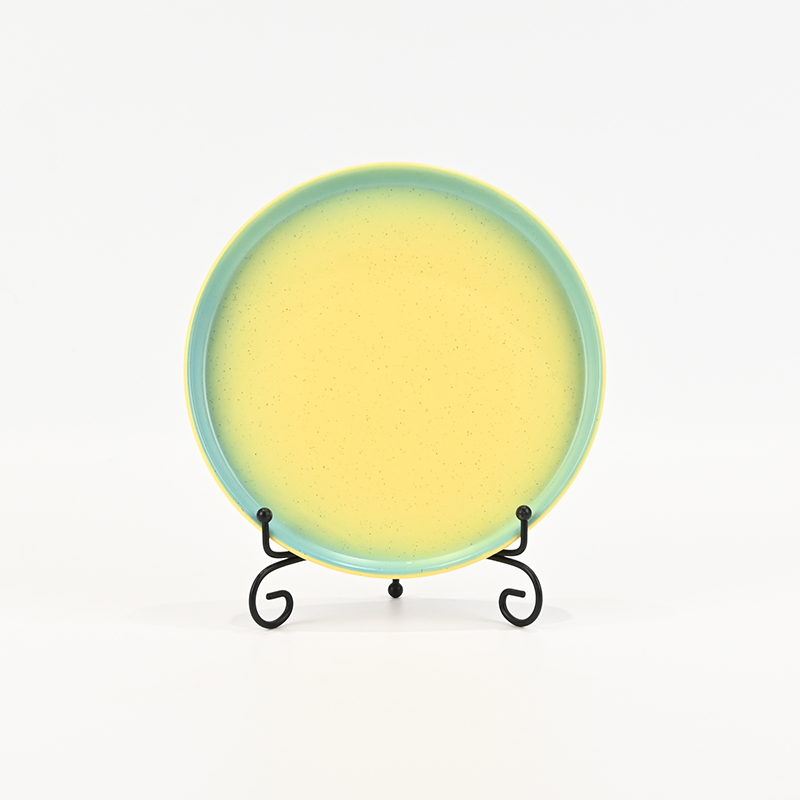 Bicolor Sesame Glaze Plate