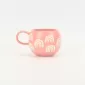 Rainbow Spherical Mug-leather pink
