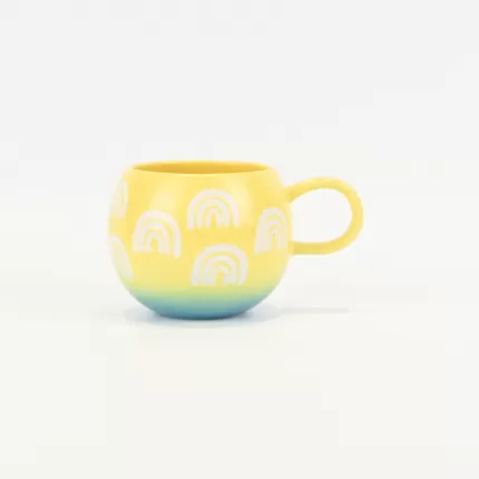 Bicolor Rainbow Spherical Mug