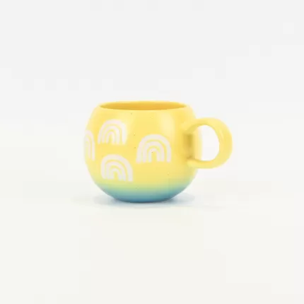 Bicolor Rainbow Spherical Mug