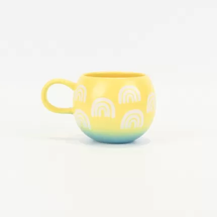 Bicolor Rainbow Spherical Mug