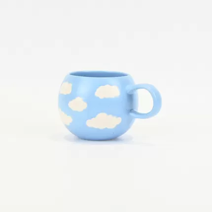 Cloud Spherical Mug-blue