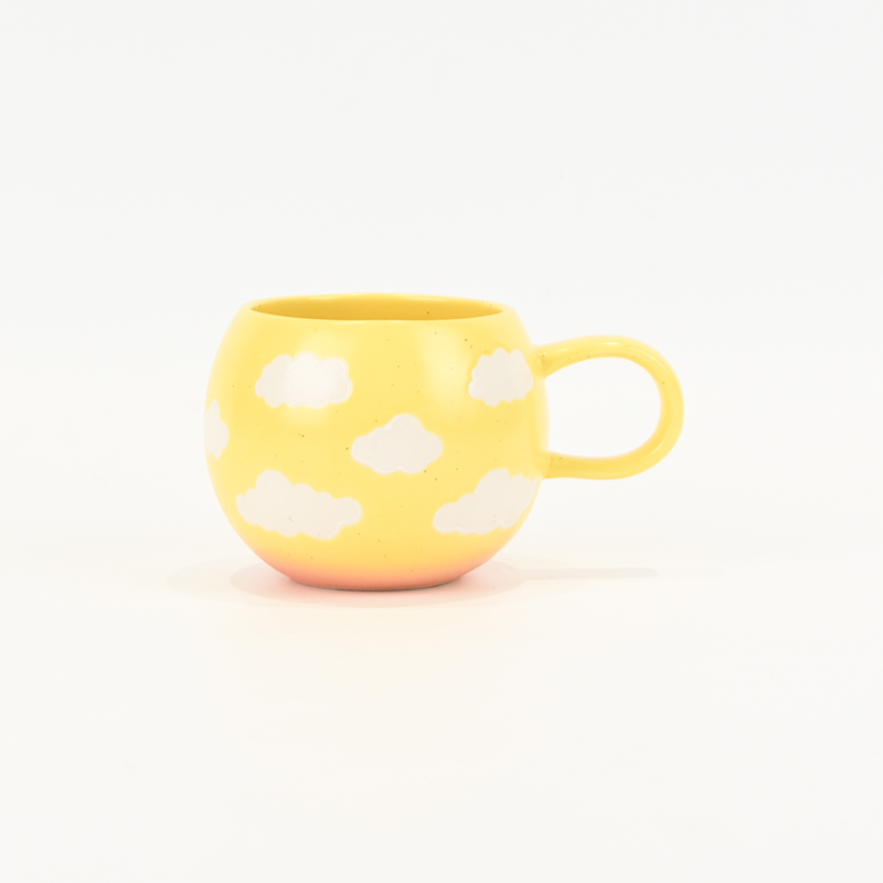 Bicolor Cloud Spherical Mug