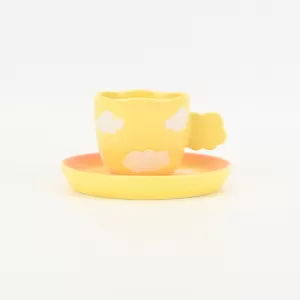 Bicolor Cloud Cup&Saucer