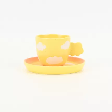 Bicolor Cloud Cup&Saucer