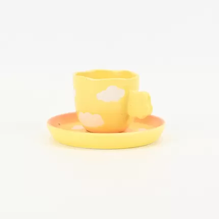 Bicolor Cloud Cup&Saucer