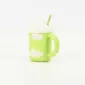 Cloud Mug with Straw-green