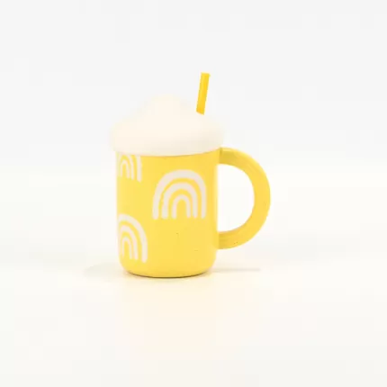 Cloud Mug with Straw-yellow