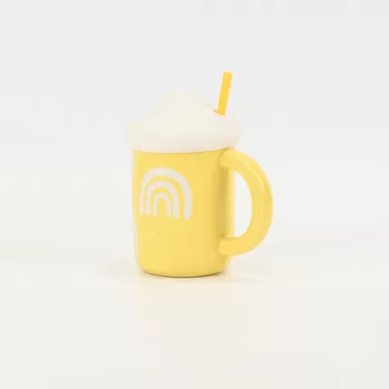 Cloud Mug with Straw-yellow