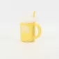 Cloud Mug with Straw-yellow