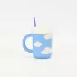Cloud Mug with Straw-blue