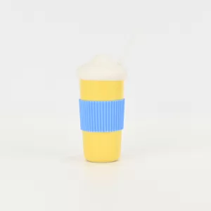 Contrast Cloud Mug with Straw