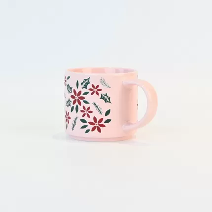 Christmas Plants Mug-pink