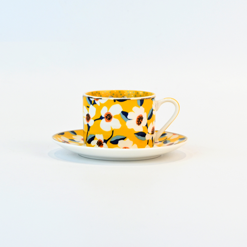 Flower Blooming Cup&Saucer