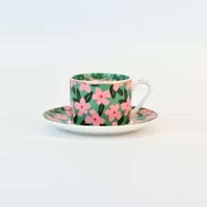 Flower Blooming Cup&Saucer