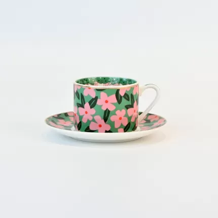 Flower Blooming Cup&Saucer