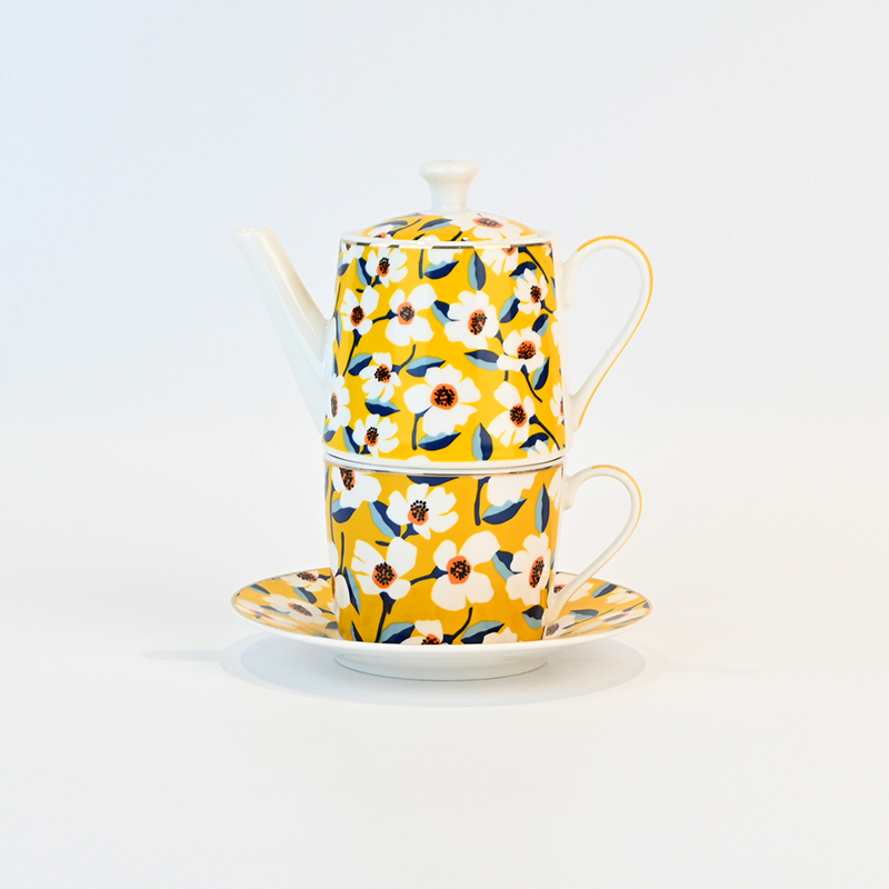 Flower Blooming Cup&Saucer