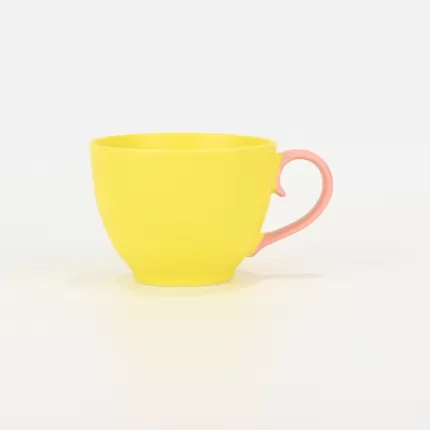 Contrast Color Tangled Stem Mug