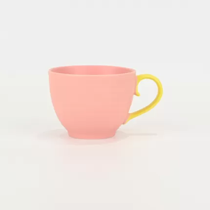 Contrast Color Tangled Stem Mug