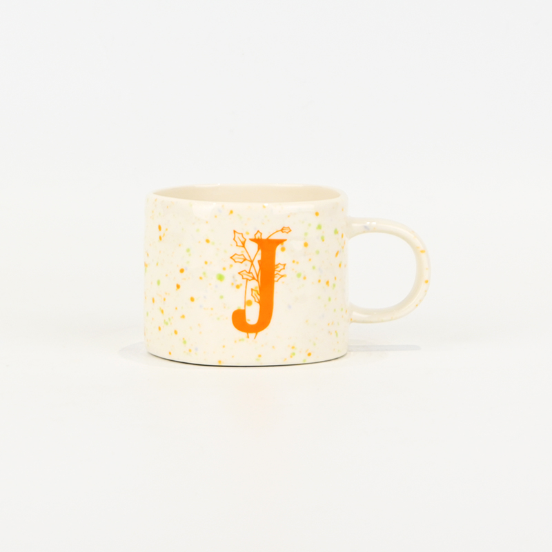 Splash Glaze  Letter Mug
