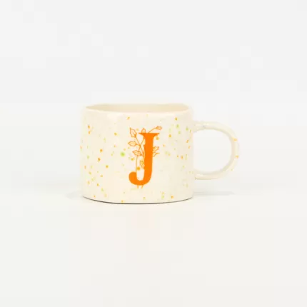 Splash Glaze  Letter Mug