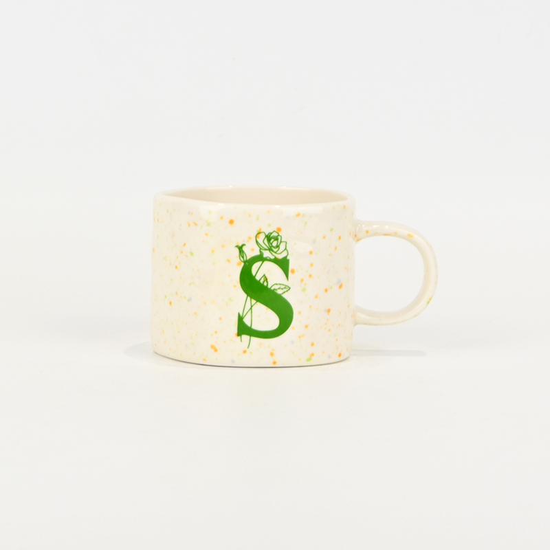Splash Glaze  Letter Mug