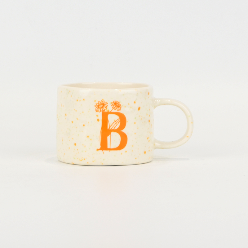 Splash Glaze  Letter Mug