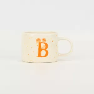 Splash Glaze  Letter Mug