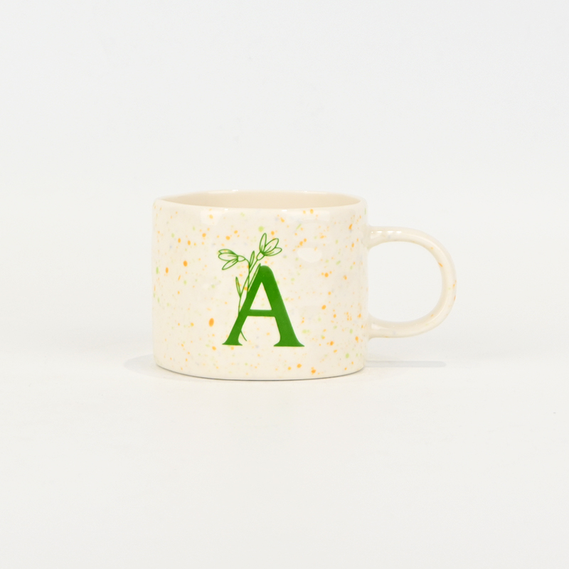 Splash Glaze  Letter Mug