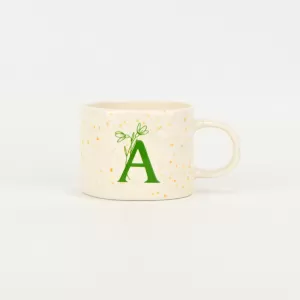 Splash Glaze  Letter Mug