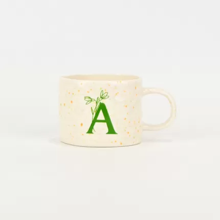 Splash Glaze  Letter Mug