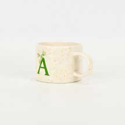 Splash Glaze  Letter Mug