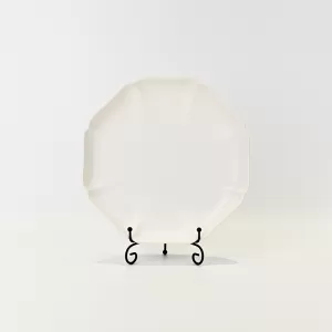 Embossed Plate - white