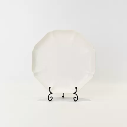 Embossed Plate - white