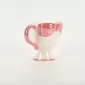 Bow Embossed Mug - pink