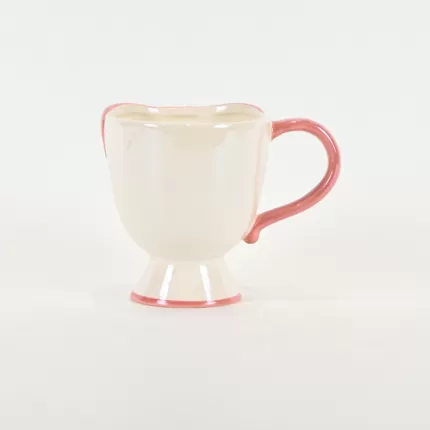 Bow Embossed Mug - pink