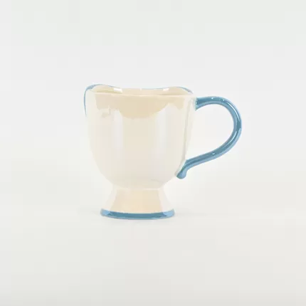 Bow Embossed Mug - blue
