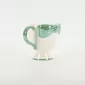 Bow Embossed Mug - green