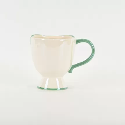 Bow Embossed Mug - green