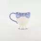 Bow Embossed Mug - purple