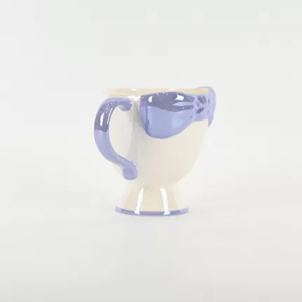 Bow Embossed Mug - purple