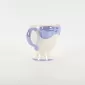 Bow Embossed Mug - purple